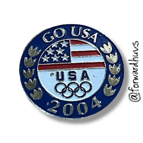 Bundle Sale 3 for $15 | Vintage 2004 Go USA Olympic Pin - Picture 1 of 8